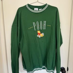 Disney Green Winnie the Pooh Sweatshirt